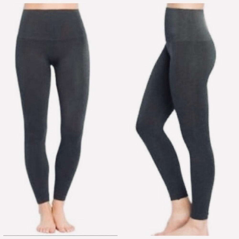 SPANX Heather Gray High Rise Slimming Leggings Women’s size Small 4 6